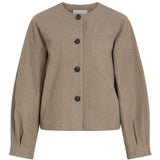 VILA VILA dam jacka VILALLY Jacket Dark Natural Melange