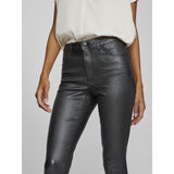VILA VILA dam jeans VISARAH Jeans Black Denim COATED GLITTER