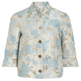 VILA VILA dam kavaj VIOTHEA Restudsalg Snow White JAQUARD BLUE/GOLD