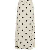 VILA VILA dam kjol VICLAIRE Skirt Birch BLACK DOTS