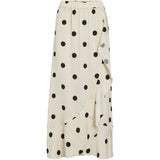 VILA VILA dam kjol VICLAIRE Skirt Birch BLACK DOTS