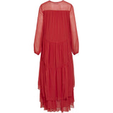 VILA VILA dam klänning VIKALE Restudsalg Poppy Red