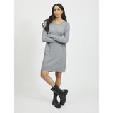VILA VILA dam klänning VIRIL Dress Medium grey melange
