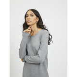 VILA VILA dam klänning VIRIL Dress Medium grey melange