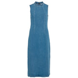 VILA VILA dam klänning VIWINONA Restudsalg Medium blue denim