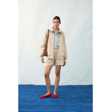 VILA VILA dam shorts VIHABA Shorts Feather Gray Birch track