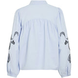 VILA VILA dam skjorta VIVESTA Shirt Kentucky Blue Detail Black beauty