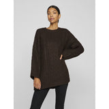 VILA VILA dam stickad tröja VIKAIA Knit Coffee Bean