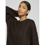VILA VILA dam stickad tröja VIKAIA Knit Coffee Bean