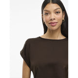 VILA VILA dam top VIELLETTE Top Coffee Bean