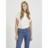 VILA VILA dam top VIELLETTE Top Snow white