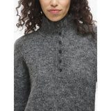 VILA VILA damklänning VINYNNI Dress Dark grey melange