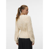 Vero Moda VMLISA LS STRING CARDIGAN LCS Cardigan Oatmeal Melang