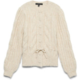 Vero Moda VMLISA LS STRING CARDIGAN LCS Cardigan Oatmeal Melang