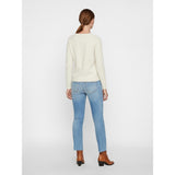 Vero Moda Vero Moda dam stickad VMDOFFY Knit Birch Melange