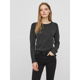 Vero Moda Vero Moda dam stickad VMDOFFY Knit Black Melange