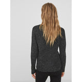 Vero Moda Vero Moda dam stickad VMDOFFY Knit Black Melange