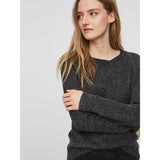 Vero Moda Vero Moda dam stickad VMDOFFY Knit Black Melange