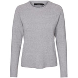 Vero Moda Vero Moda dam stickad VMDOFFY Knit Light Grey Melange