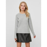 Vero Moda Vero Moda dam stickad VMDOFFY Knit Light Grey Melange