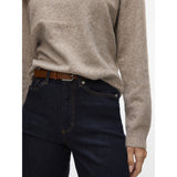 Vero Moda Vero Moda dam stickad VMDOFFY Knit Moon Rock MELANGE