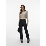 Vero Moda Vero Moda dam stickad VMDOFFY Knit Moon Rock MELANGE