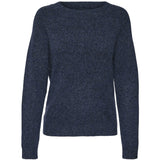 Vero Moda Vero Moda dam stickad VMDOFFY Knit Navy blazer w. black melange