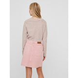 Vero Moda Vero Moda dam stickad VMDOFFY Knit Woodrose Melange