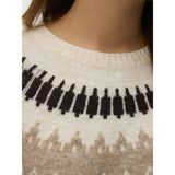 Vero Moda Vero Moda damsticka VMSIMONE Knit Chocolate Torte Detail:W. SILVER MINK + BIRCH