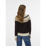 Vero Moda Vero Moda damsticka VMSIMONE Knit Chocolate Torte Detail:W. SILVER MINK + BIRCH