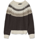 Vero Moda Vero Moda damsticka VMSIMONE Knit Chocolate Torte Detail:W. SILVER MINK + BIRCH