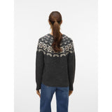 Vero Moda Vero Moda damsticka VMSIMONE Knit Dark Grey Melange Detail:W. BIRCH + ROSE