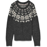 Vero Moda Vero Moda damsticka VMSIMONE Knit Dark Grey Melange Detail:W. BIRCH + ROSE