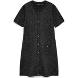 Vero Moda Vero Moda damstickad klänning VMJOHANNA Dress Black