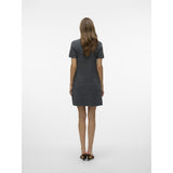 Vero Moda Vero Moda damstickad klänning VMJOHANNA Dress Medium grey melange