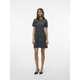 Vero Moda Vero Moda damstickad klänning VMJOHANNA Dress Medium grey melange