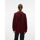 Vero Moda Vero Moda damstickad tröja VMBANG Knit Syrah