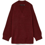 Vero Moda Vero Moda damstickad tröja VMBANG Knit Syrah