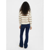 Vero Moda Vero Moda highneck VMSABA Shirt Birch Silver Mink