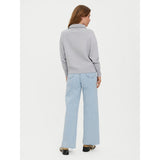 Vero Moda Vero Moda highneck VMSABA Shirt Light Grey Melange