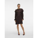 Vero Moda Vero moda damklänning VMLIZZI Dress Chocolate Torte