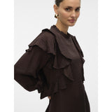 Vero Moda Vero moda damklänning VMLIZZI Dress Chocolate Torte