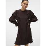 Vero Moda Vero moda damklänning VMLIZZI Dress Chocolate Torte