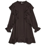 Vero Moda Vero moda damklänning VMLIZZI Dress Chocolate Torte