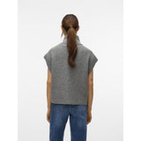 Vero Moda Vero moda damstickad väst VMBANG Vest Medium grey melange