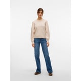 Vero Moda Vero moda damstickat VMFRANCESCA Knit Birch Melange