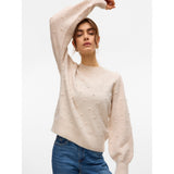 Vero Moda Vero moda damstickat VMFRANCESCA Knit Birch Melange