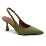 SHOES Vibeke dam klackskor P-1523 Shoes Green