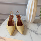 SHOES Vibeke dam klackskor P-1523 Shoes Yellow