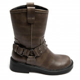SHOES Victoire dam boots 7297 Restudsalg Kaki